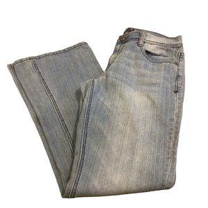 Foster Jeans Wide Leg Flare Light-Wash Size 4